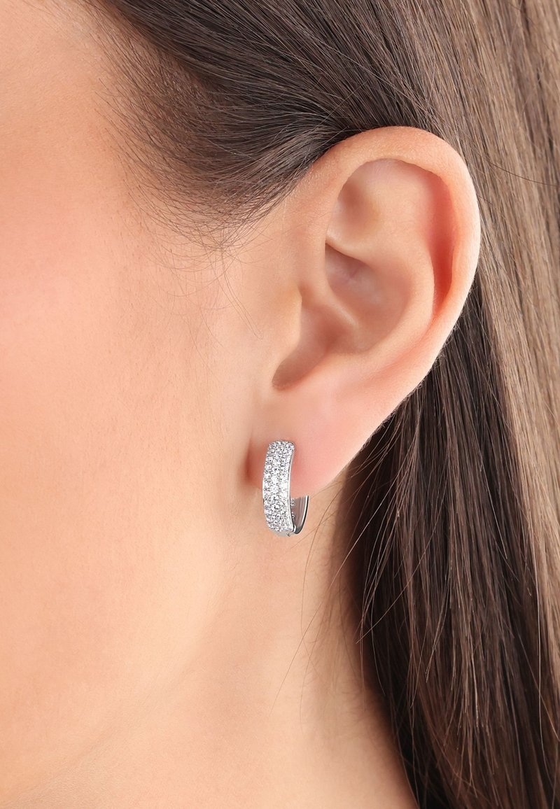 s.Oliver FÜR DAMEN, BASIC, 925 STERLING SILBER - Orecchini - silberfarben