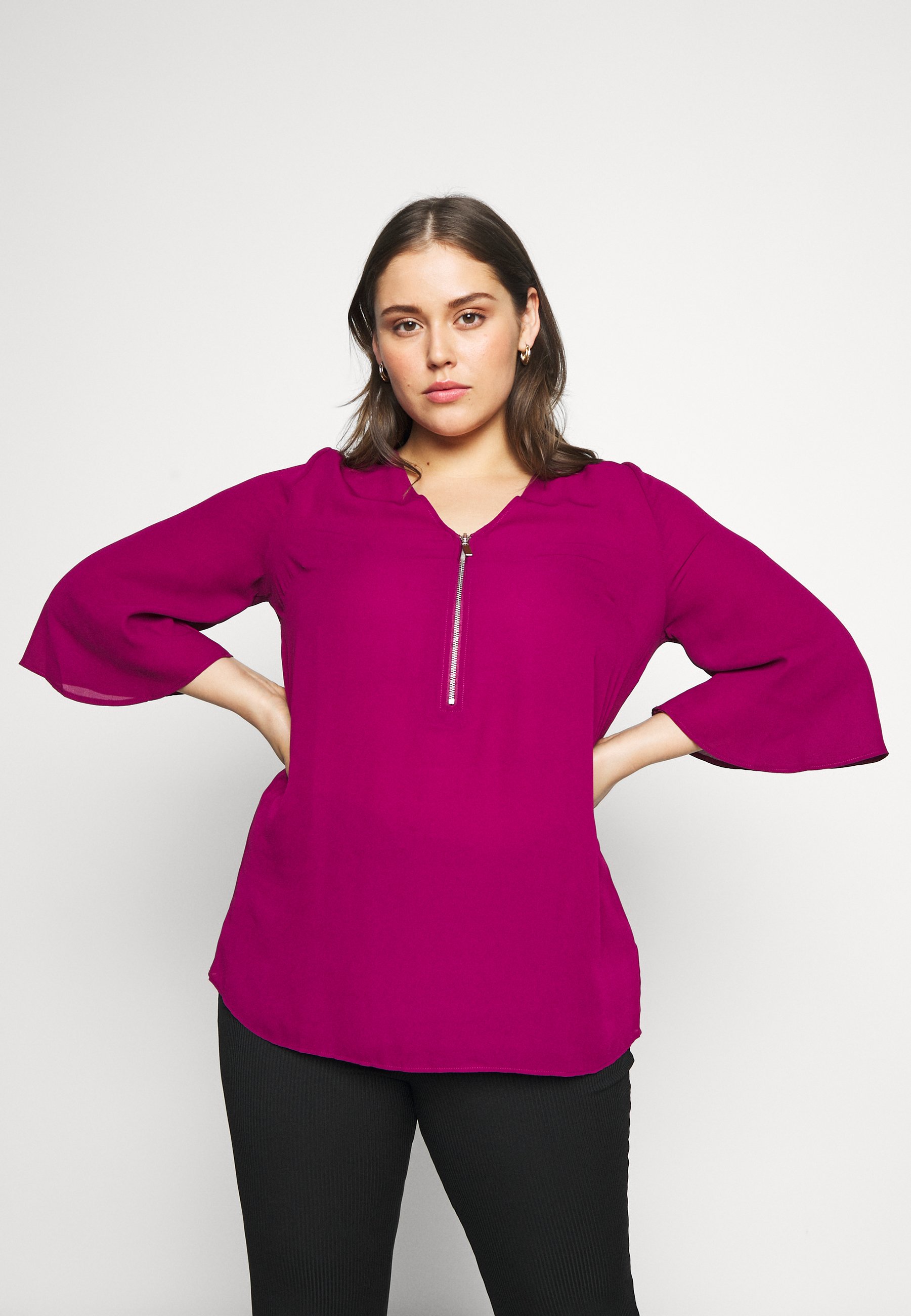 zip front blouse uk