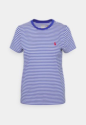 STRIPED COTTON TEE - T-shirt imprimé - graphic royal/white