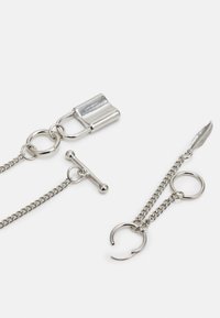 Vintage Supply NECKLACE EARRING UNISEX SET - Brincos - silver-coloured