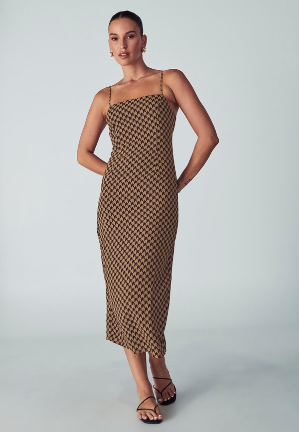 Freizeitkleid - tan mosaic