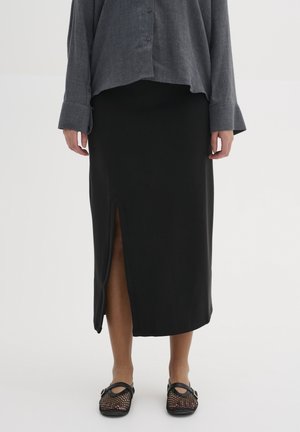 ELLE SOFT - A-line skirt - black