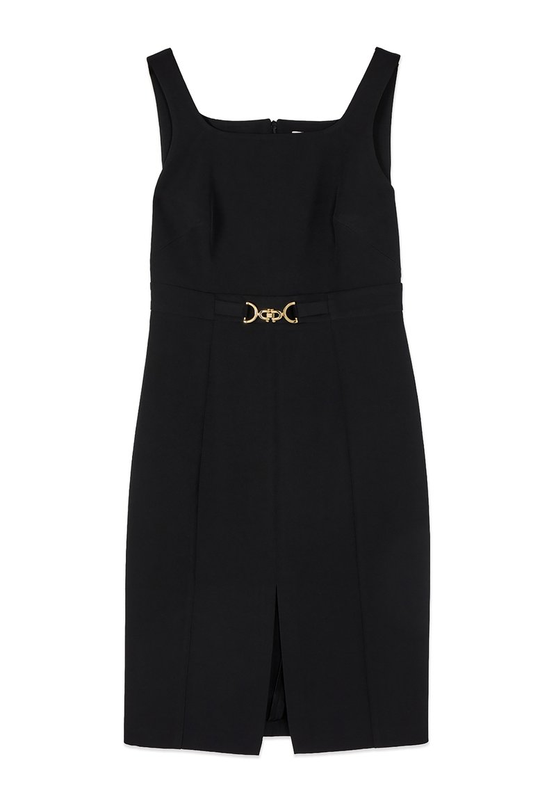 Oltre VESTITO TUBINO CON FIBBIA METALLICA - Robe fourreau - nero/noir ...