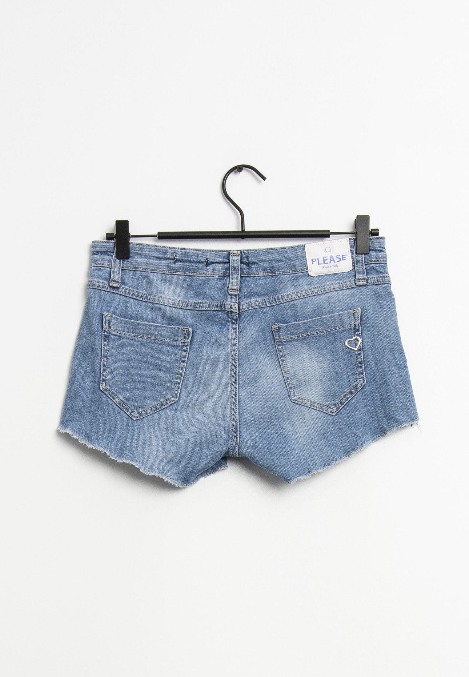 PLEASE Shorts di jeans - purple/blu - Zalando.it