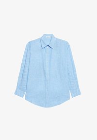 Unselected, light blue white stripes
