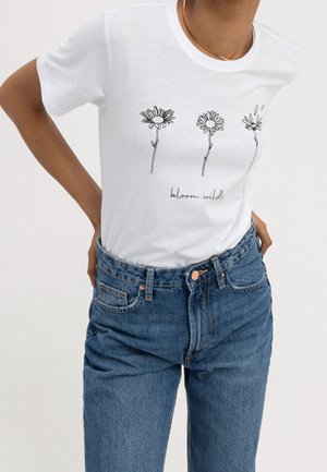 T-shirt print - white