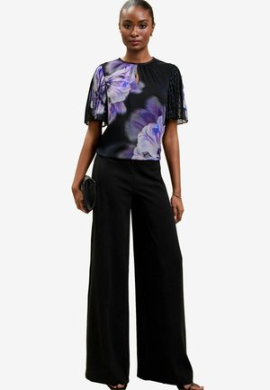Lipsy REGULAR FIT - PRINTED SLEEVE - Blouse - black purple
