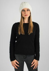 Dalle Piane Cashmere BRAIDED - Čepice - white