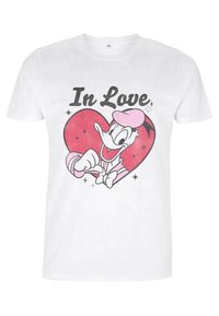 Disney MICKEY CLASSIC IN LOVE DONALD - T-shirt z nadrukiem