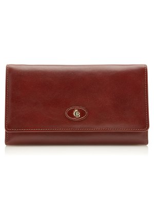 MIT ÜBERSCHLAGVERSCHLUSS 6 KARTEN - Wallet - cognac