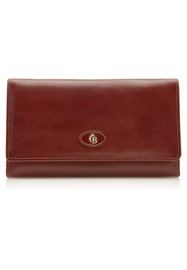 MIT ÜBERSCHLAGVERSCHLUSS 6 KARTEN  - Geldbörse - cognac