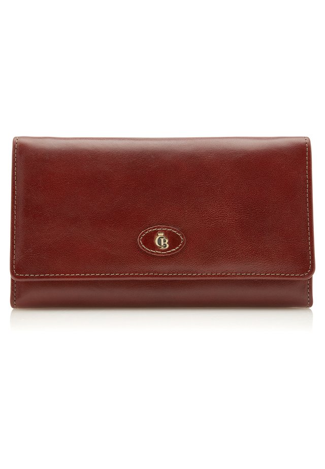 MIT ÜBERSCHLAGVERSCHLUSS 6 KARTEN  - Portemonnee - cognac