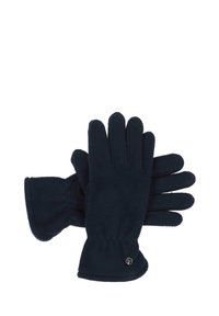 Tenger�észeti fleece kesztyű, rugalmas mandzsettával és lekerekített ujhegyekkel. A csukló területén egy kis logó található. Puha tapintású.