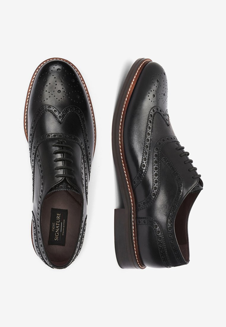 Next BLACK SIGNATURE BROGUE SHOES 