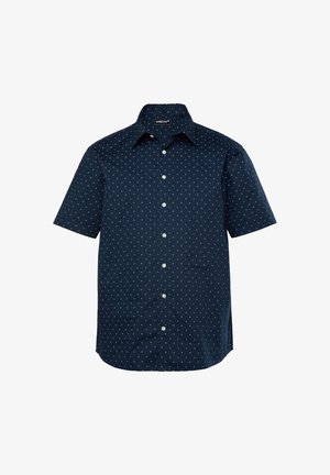 Men Plus, SHIRT, SHORT SLEEVES, ALL-OVER PRINT, KENT COLLAR, COMFORT FIT, UP TO 8XL - Camisa - navy blue