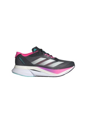 ADIZERO BOSTON 12 - Road running shoes - grey five   crystal jade   lucid pink