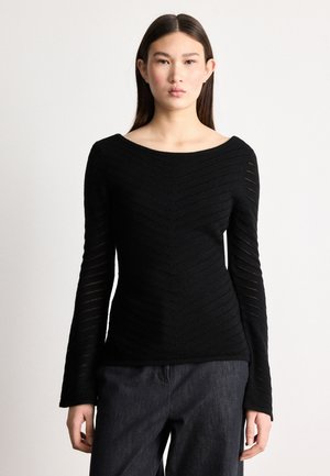 FALONINA - Striktrøje - black