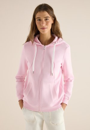 Sweat zippé - rosa