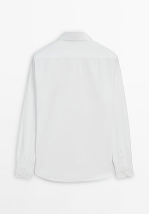Massimo Dutti, SLIM FIT 100% COTTON POPLIN SHIRT - Business skjorter - white
