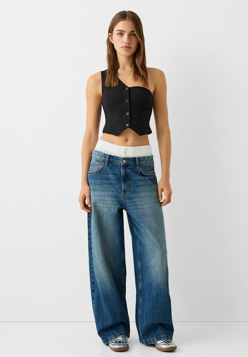 Bershka Bodywarmer zwart Bershka Bodywarmer zwart