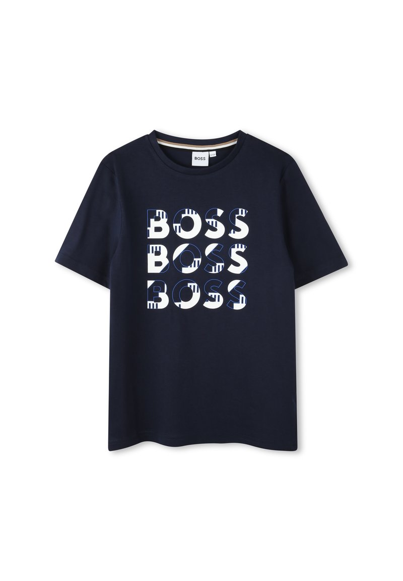 BOSS Kidswear T-shirt print blauw BOSS Kidswear T-shirt print blauw