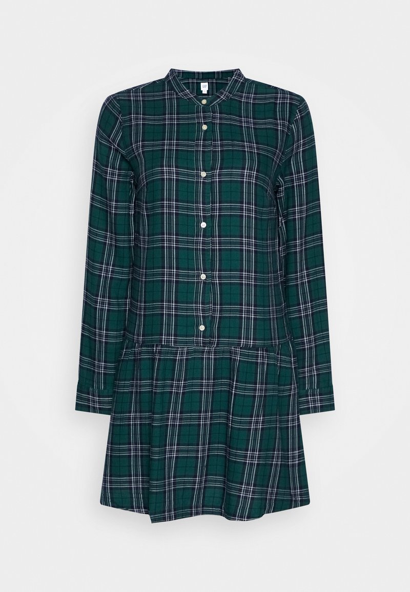 Gap Tall PLAID DRESS Shirt dress green/dark green Zalando.de