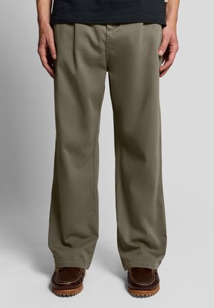 ENZYME WASH PLEATED - Bukser - x khaki ash