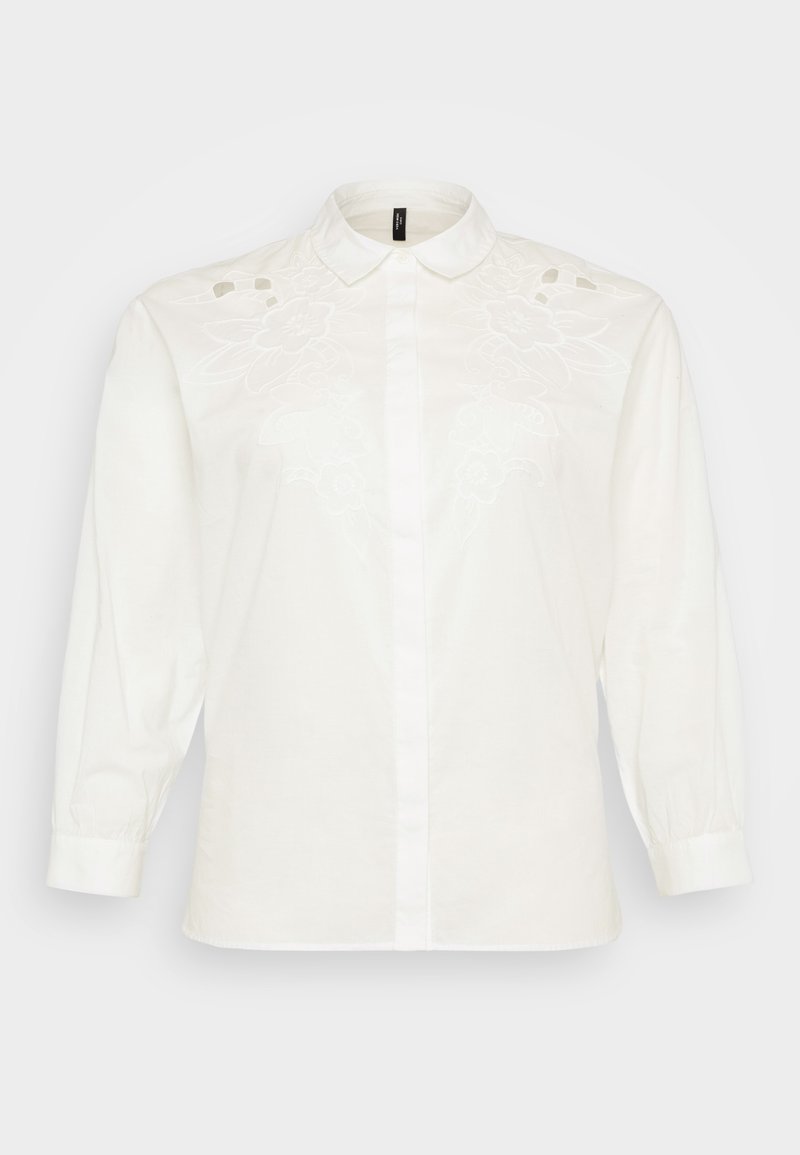 Vero Moda Curve Overhemdblouse wit Vero Moda Curve Overhemdblouse wit
