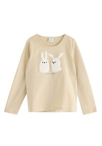 Lindex LONG-SLEEVED - Langærmet T-shirt - light beige
