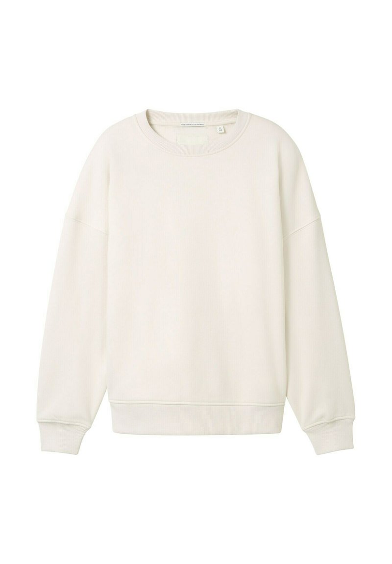 TOM TAILOR OVERSIZED - Melegítőfelső - greyish white