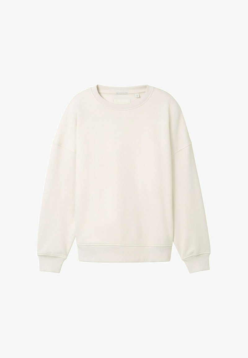 TOM TAILOR OVERSIZED - Športni pulover - greyish white