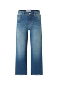 LINN - Flared Jeans - dirty blue used destroyed