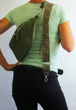 DrachenLeder Sac banane - grün