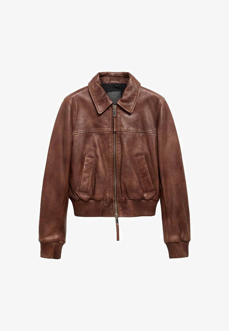 Mango ANNIE Giacca di pelle brown/marrone - Main Image