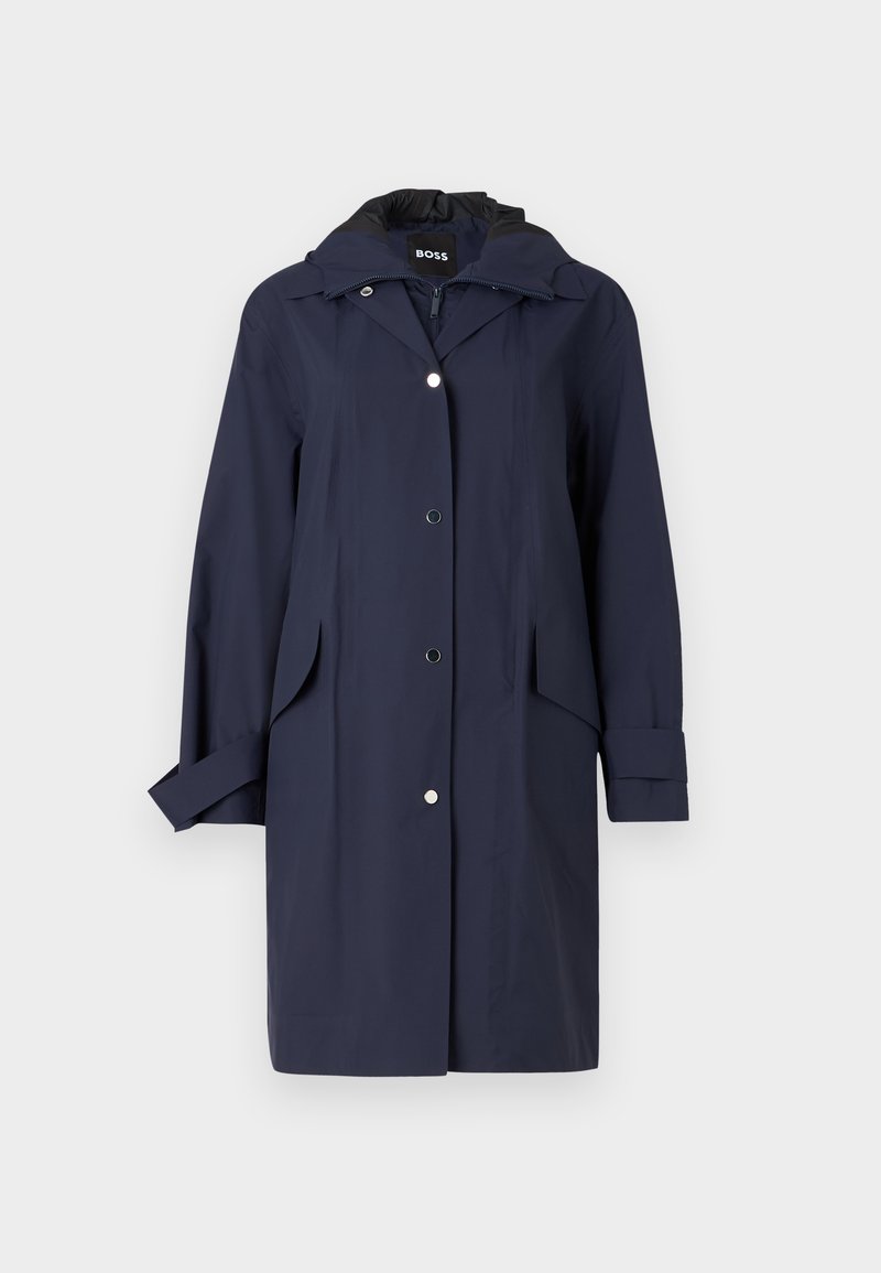 Boss Trenchcoat donkerblauw Boss Trenchcoat donkerblauw