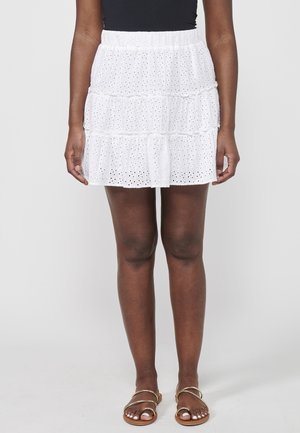 SHORT - sukňa v tvare A - blanco   white