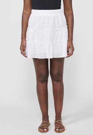 Koroshi SHORT - Spódnica trapezowa - blanco   white