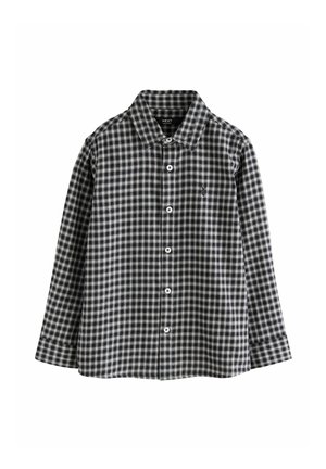 Next, REGULAR FIT - LONG SLEEVE CHECK SHIRT - Shirt - black white micro check
