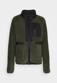 AURORA PILE - Fleecová bunda - utility green