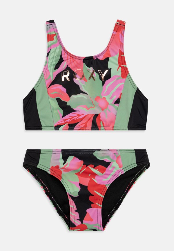ACTIVE CROP - Bikini - anthracite the moves floral
