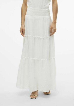 Vero Moda VMKEELEY HOHE TAILLE LANGER  - Dolgo krilo - snow white