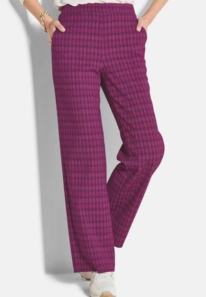 DRUCK VERA PETITE  - Pantaloni - berry   patterned