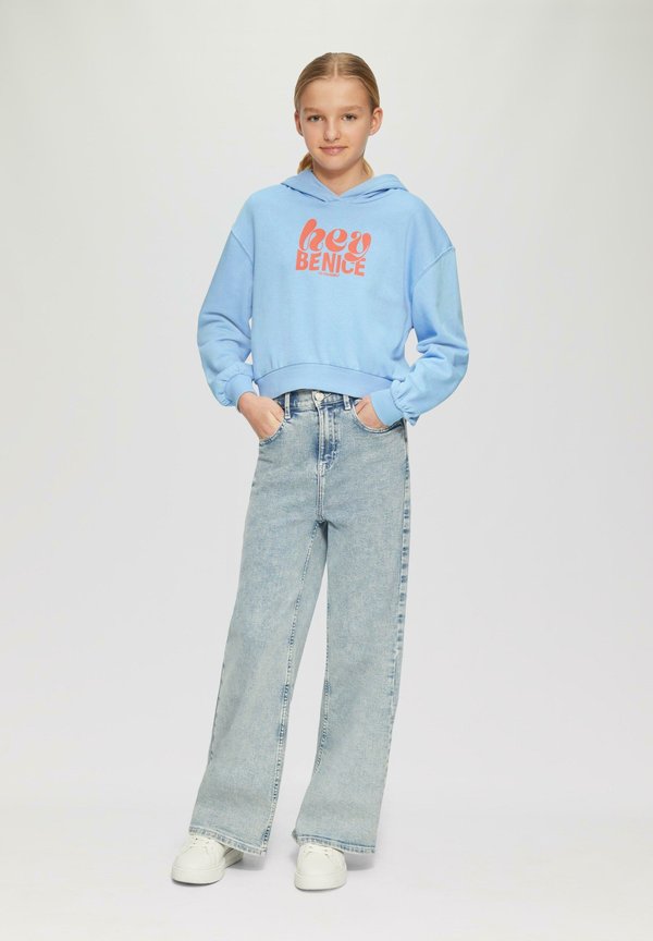 MIT FRONT - Kapuzenpullover - himmelblau