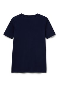 United Colors of Benetton WITH V-NECK - Jednoduché tričko - blue