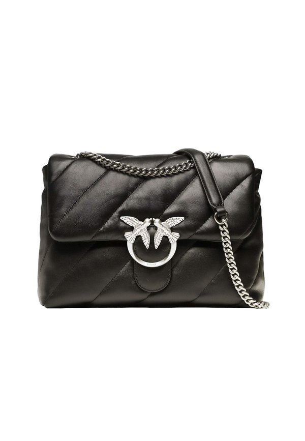 LOVE PUFF - Umhängetasche - nero old silver