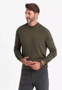Ombre HALF TURTLENECK - Maglione - dark olive