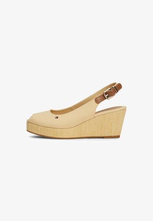 Tommy Hilfiger, Zapatos con punta abierta - harvest wheat