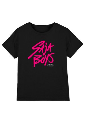 K-POP DEMON HUNTERS - SAJA PINK LOGO - Print T-shirt - black