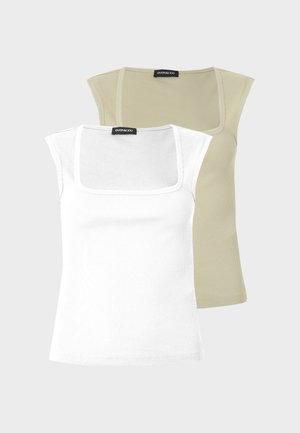 2 PACK - Μπλούζα - desert sage & cloud dancer