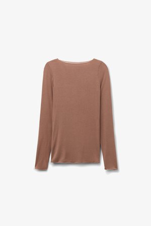 Intimissimi ULTRALIGHT - Longsleeve - caramel dark beige